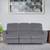 Altamura fabric 3 seater recliner in grey color lp
