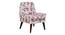 Lugo Floral Fabric Lounge Chair In Rust Floral Color (Rust Floral) by Urban Ladder - Design 1 Full View - 499770