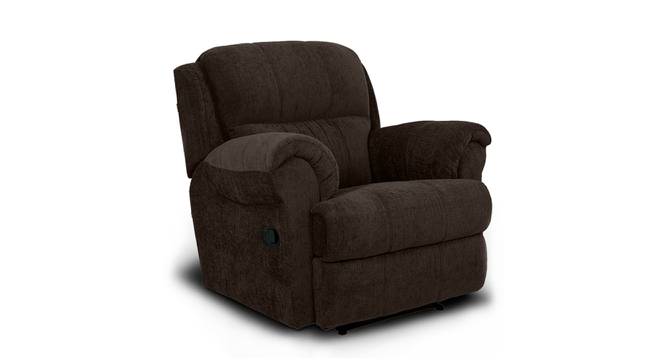 Boston Fabric 1 Seater Manual Recliner In Brown Color (Brown, One Seater) by Urban Ladder - Design 1 Full View - 499782