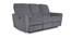 Altamura Fabric 3 Seater Manual Recliner In Grey Color (Grey, Three Seater) by Urban Ladder - Design 1 Full View - 499790