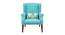 Toledo Floral Fabric Lounge Chair In Blue Color (Blue) by Urban Ladder - Cross View Design 1 - 499799