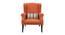 Toledo Floral Fabric Lounge Chair In Rust Color (Rust) by Urban Ladder - Cross View Design 1 - 499800