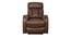 Hero Fabric 1 Seater Electric Recliner In Brown Color (Brown, One Seater) by Urban Ladder - Cross View Design 1 - 499804