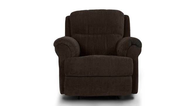 Boston Fabric 1 Seater Electric Recliner In Brown Color (Brown, One Seater) by Urban Ladder - Cross View Design 1 - 499806