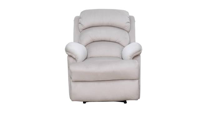 Alexandria Fabric 1 Seater Manual Recliner In Buff Color (One Seater, Buff) by Urban Ladder - Cross View Design 1 - 499809