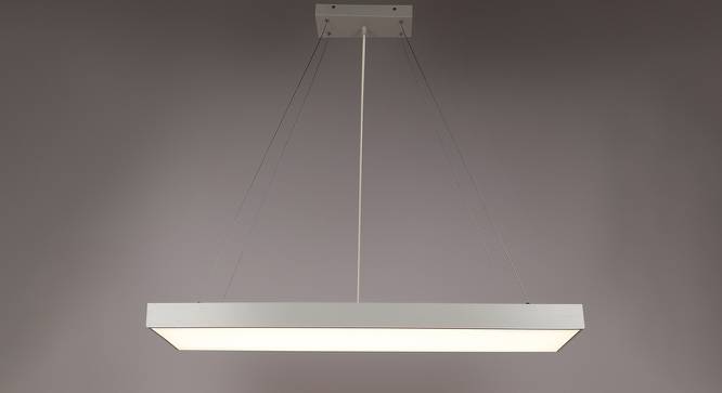Lucca Hanging Light (White & Brown) by Urban Ladder - Front View Design 1 - 500072