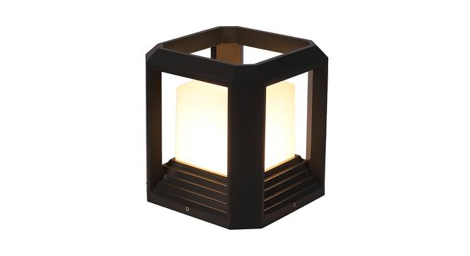 Stella Outdoor Light (Grey  Shade Color, Brown - Wood Finish with Grains, Acrylic Shade Material) by Urban Ladder - Front View Design 1 - 500164