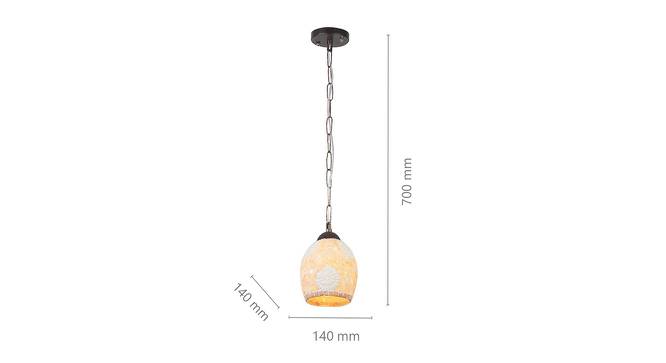 Amber Hanging Light (Off-White) by Urban Ladder - Design 1 Dimension - 500440