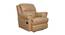Boston Leatherette 1 Seater Manual Recliner In Beige Color (Beige, One Seater) by Urban Ladder - Design 1 Full View - 500728
