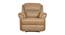 Boston Leatherette 1 Seater Manual Recliner In Beige Color (Beige, One Seater) by Urban Ladder - Cross View Design 1 - 500730