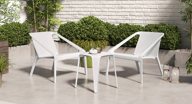 Palma Patio Chair - Set of 2 (White) by Urban Ladder - Full View Design 1 - 510395