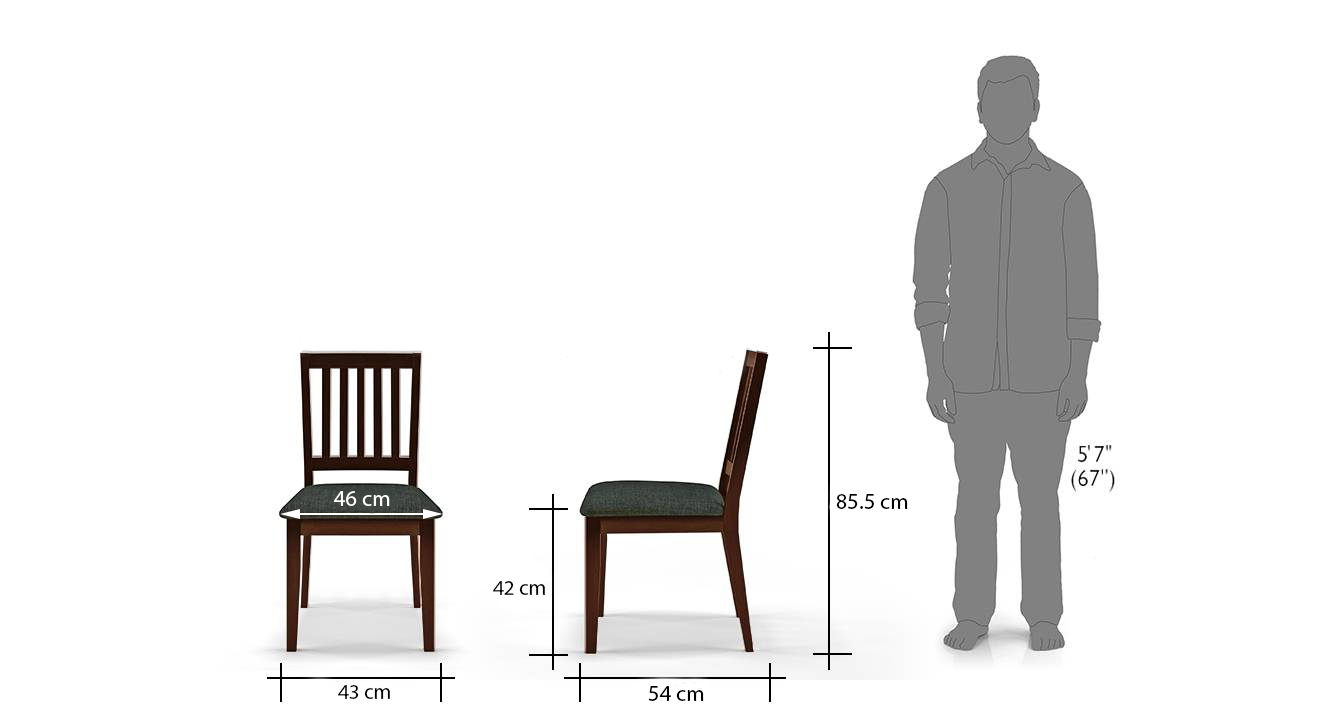 Dining table hot sale chair dimensions
