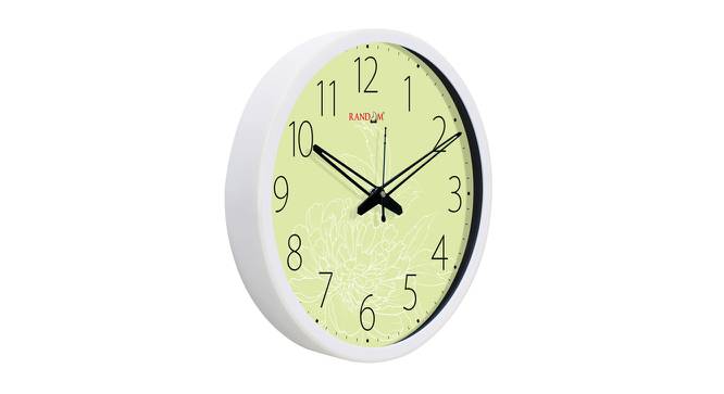 Roman White Plastic Round Wall Clock (White) by Urban Ladder - Front View Design 1 - 510471
