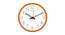 Marwane Orange Plastic Round Wall Clock (Orange) by Urban Ladder - Cross View Design 1 - 510935