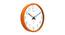 Marwane Orange Plastic Round Wall Clock (Orange) by Urban Ladder - Front View Design 1 - 510968