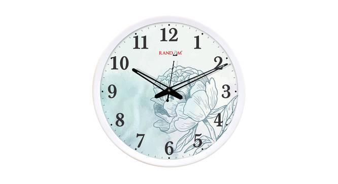 Lyam White Plastic Round Wall Clock (White) by Urban Ladder - Cross View Design 1 - 512810