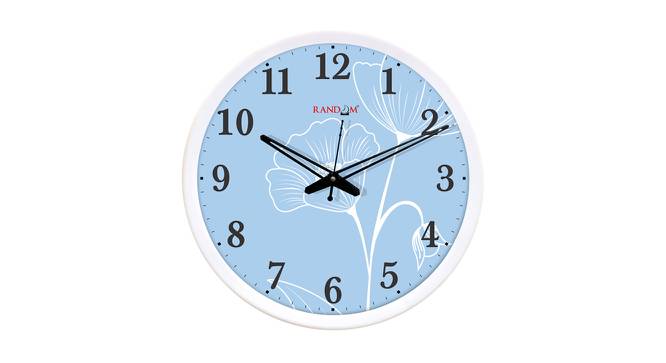 Melvin White Plastic Round Wall Clock (White) by Urban Ladder - Cross View Design 1 - 512998