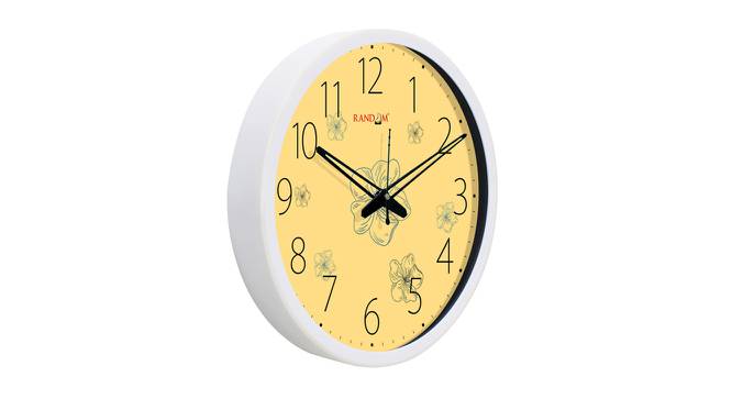 Jonathan White Plastic Round Wall Clock (White) by Urban Ladder - Front View Design 1 - 513028
