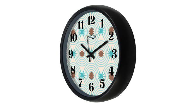 Beonca Black Plastic Round Wall Clock (Black) by Urban Ladder - Front View Design 1 - 513931