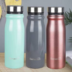 Bottles And Flasks Design Pearl Multicolor Stainless Steel 1100ml Water Bottle - Set of 3