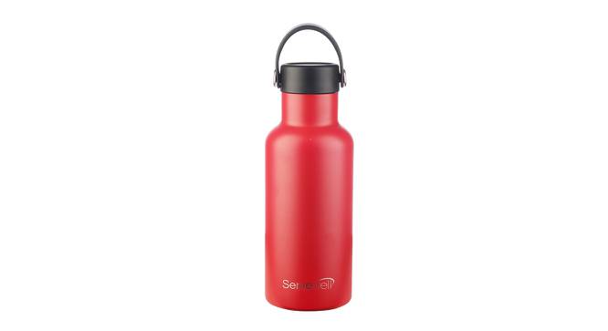 Orion Red Stainless Steel 500ml Water Bottle (Red) by Urban Ladder - Cross View Design 1 - 514988