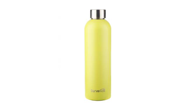 Poppy Yellow Stainless Steel 900ml Water Bottle (Yellow) by Urban Ladder - Cross View Design 1 - 514992