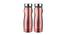 Storm Pink Stainless Steel 1000ml Water Bottle - Set of 2 (Pink) by Urban Ladder - Cross View Design 1 - 515004