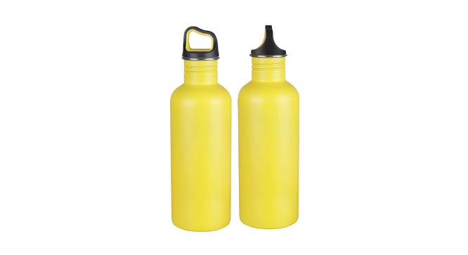 Jewel Yellow Stainless Steel 1000ml Water Bottle - Set of 2 (Yellow) by Urban Ladder - Front View Design 1 - 515199