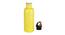 Jewel Yellow Stainless Steel 1000ml Water Bottle - Set of 2 (Yellow) by Urban Ladder - Design 1 Side View - 515216