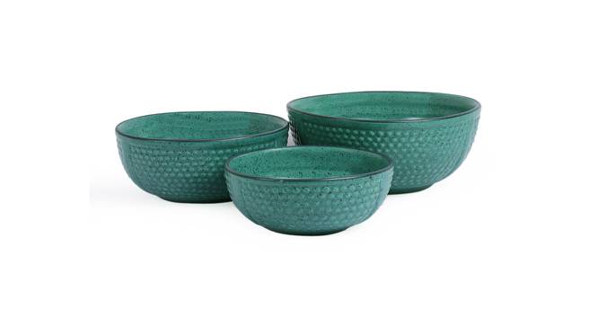 Yolette Bowls - Set of 3 (Green, Set of 3 Set) by Urban Ladder - Cross View Design 1 - 516044