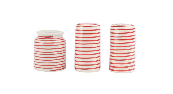 Luanne Salt n Pepper with Toothpick Holder Set -Set of 2 (Red) by Urban Ladder - Front View Design 1 - 516260