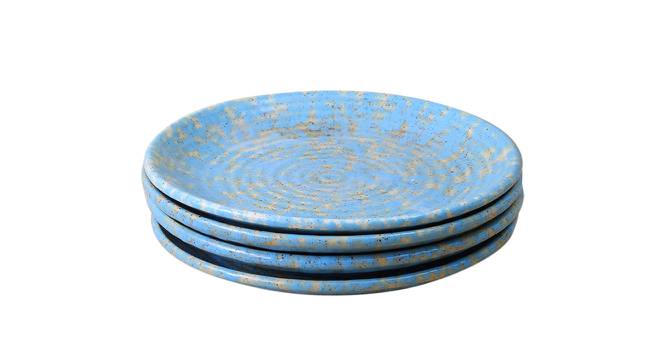 Johan Quarter Plates Set - Set of 4 (Blue, Set Of 4 Set) by Urban Ladder - Front View Design 1 - 516349