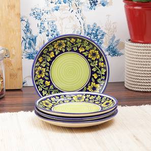 Dinnerware Design Cassius Side/ Quarter Plates Set - Set of 4 (Green, Set Of 4 Set)