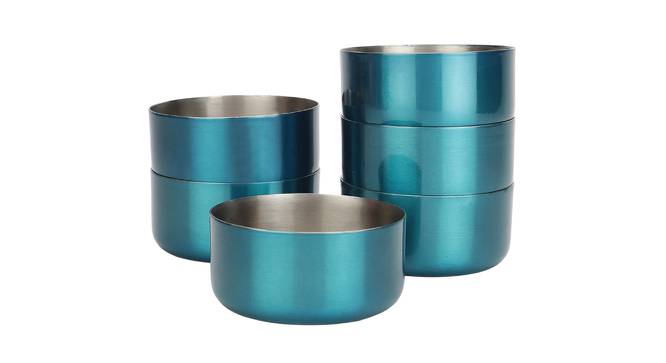 Oren Veg Bowls - Set of 6 (Blue, Set of 6 Set) by Urban Ladder - Cross View Design 1 - 516440