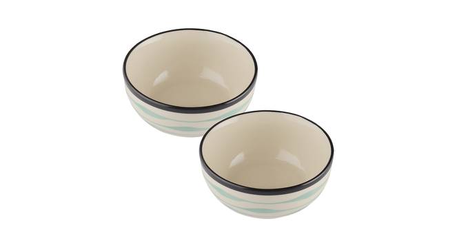 Theresa Serving Bowls Set - Set of 2 (White, Set Of 2 Set) by Urban Ladder - Front View Design 1 - 516454
