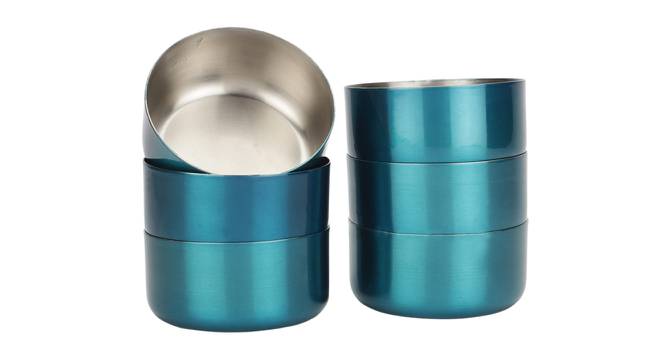 Oren Veg Bowls - Set of 6 (Blue, Set of 6 Set) by Urban Ladder - Front View Design 1 - 516458