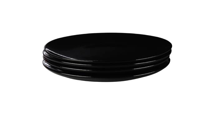 Bear Dinner Plates Set - Set of 4 (Black, Set Of 4 Set) by Urban Ladder - Front View Design 1 - 516546