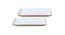 Rio Snacks/ Kabab Serving Platter/ Dish Set - Set of 2 (White, Set Of 2 Set) by Urban Ladder - Front View Design 1 - 516553