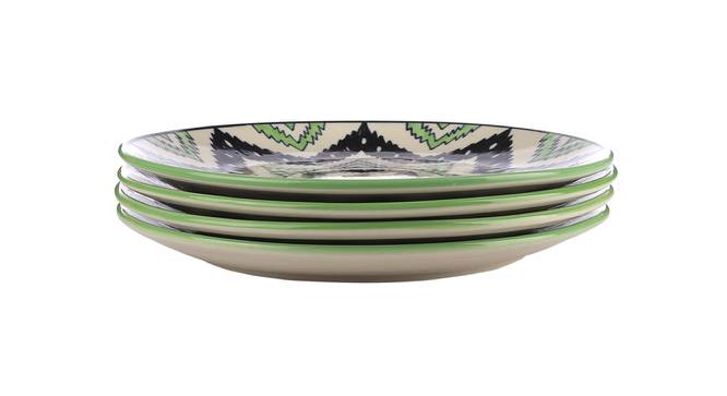 Fisher Dinner Plates/Full Plates Set - Set of 4 (Green, Set Of 4 Set) by Urban Ladder - Front View Design 1 - 516643
