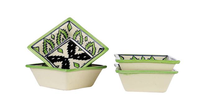 Berklee Bowls - Set of 4 (Green, Set Of 4 Set) by Urban Ladder - Cross View Design 1 - 516735