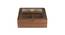 Lanai Multipurpose Box/ Spice Box with 4 compartments (Brown) by Urban Ladder - Front View Design 1 - 516745