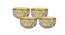 Zaynab Dessert Bowls - Set of 4 (Yellow, Set Of 4 Set) by Urban Ladder - Front View Design 1 - 517043