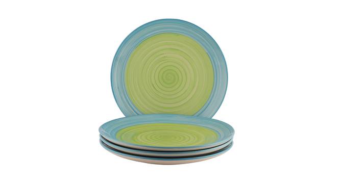 Claramae Dinner/ Full Plates Set - Set of 4 (Green, Set Of 4 Set) by Urban Ladder - Cross View Design 1 - 517105