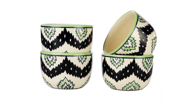 Elana Curry Bowls - Set of 4 (Green, Set Of 4 Set) by Urban Ladder - Cross View Design 1 - 517316