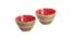 Shealynn Serving Bowls Set - Set of 2 (Red, Set Of 2 Set) by Urban Ladder - Cross View Design 1 - 517413
