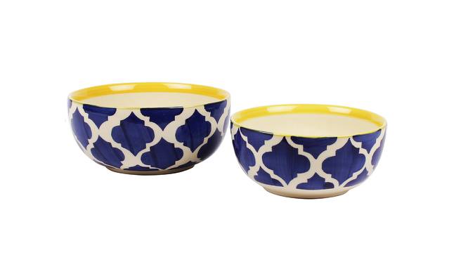 Ianthe Serving Bowls - Set of 2 (Blue, Set Of 2 Set) by Urban Ladder - Cross View Design 1 - 517500