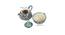 Griffith Ceramic Tea Pot with Cup Set - Set of 4 (Set Of 4 Set, Multicolor) by Urban Ladder - Design 1 Dimension - 517562