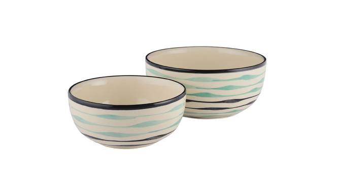 Aubri Serving Bowls Set - Set of 2 (White, Set Of 2 Set) by Urban Ladder - Cross View Design 1 - 517599