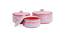 Lorinda Serving Bowls with Lid - Set of 3 (Pink, Set of 3 Set) by Urban Ladder - Cross View Design 1 - 517601