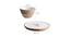 Lian Serving Plate with Bowl (White, Set Of 2 Set) by Urban Ladder - Design 1 Dimension - 518363